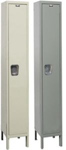 Hallowell Quiet Locker - Single Tier, 1-Wide, 15"w x 15"d x 78"h - Assembled