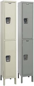Hallowell Quiet Locker - Double Tier, 1-Wide, 12"w x 12"d x 78"h