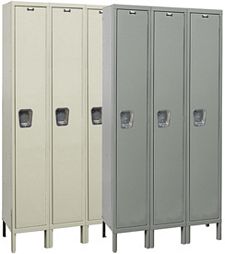 Hallowell Quiet Locker - Single Tier, 3-Wide, 12"w x 15"d x 78"h