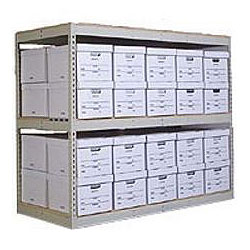 Record Storage Shelving - 69"w x 15"d x 60"h Starter w/ 3 Shelves