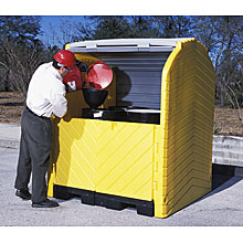 Drum Storage Compartment, Hard-top, 4-Drum w/o Drain