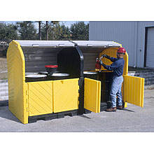 Drum Storage Compartments, Hard-top, 8-Drum w/o Drain