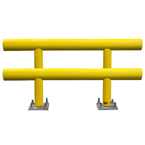 Pipe Guard Rail - Heavy Double High- 42"H x 4' L