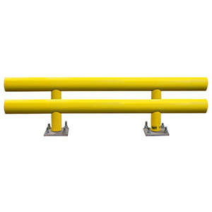 Pipe Guard Rail - Heavy Double High- 27"H x 6' L