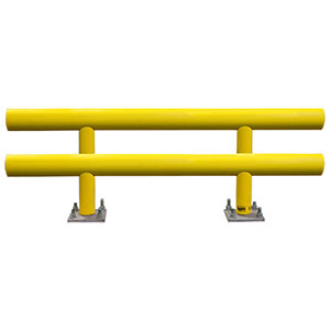 Pipe Guard Rail - Heavy Double High- 36"H x 6' L