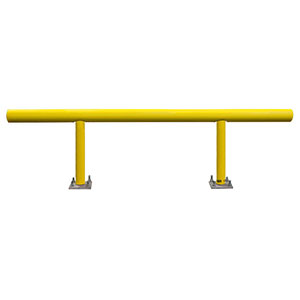 Pipe Guard Rail - Heavy Single High - 42"H x 12' L