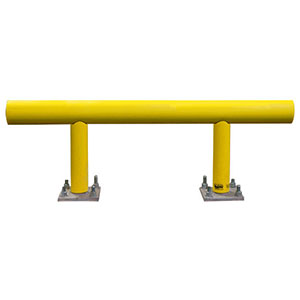 Pipe Guard Rail - Heavy Single High - 27"H x 4' L