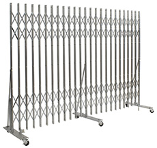 Portable Folding Gate - Extra Heavy Duty, 3' to 6'W, 6'6"H, Pressure Fit