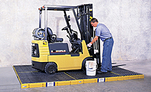 Heavy-Duty Spill Deck, 2-Drum - 54-1/2"L x 27-1/4"W x 4-1/4"H, Capacity: 10,000 lbs., 17.5 gal.