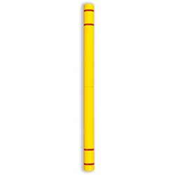 7" Dia x 80"L Yellow Clearance Bar with Red Bands