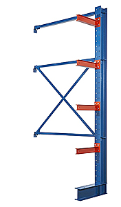 I-Beam Cantilever Rack - 192"H x 72"W, Single Sided Adder, 4 Arms