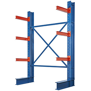 I-Beam Cantilever Rack - 144"H x 72"W, Single Sided Starter, 6 Arms