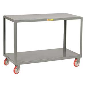 Mobile Table - 1,000 lb. Capacity, 2 Shelves, 18"W x 32"L x 34"H