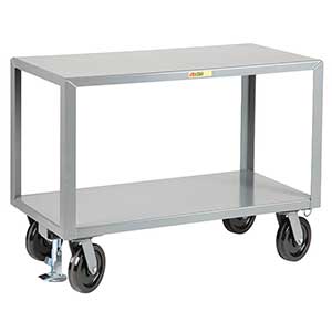 Mobile Table - 5,000 lb. Capacity, 2 Shelves, 30"W x 72"L x 36"H