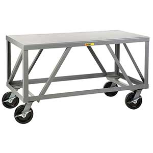 Mobile Table - 5,000 lb. Capacity, 1 Shelf, 30"W x 48"L x 34"H
