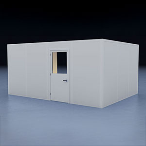 In-Plant Office - 16' x 12', 3 Walls, White