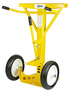 Autostand Plus Trailer Stand - 100,000 lb. Capacity, Gas Shock Self-leveling, 16" Rubber Wheels