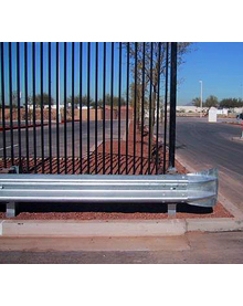 Highway Style Guardrail - Flared Ends  - 41'L x 16"H x 9"D