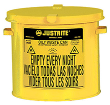 Yellow Oily Waste Can, 2-gal. countertop