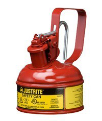 Type I Red Flammables Safety Can, 1-pint, 4.813" x 6.75"