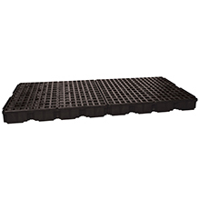 Spill Control Modular Platform, 8 Drum - Black, with Drain