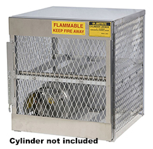 Cylinder Safety Cabinet - 30"w x 32"d x 33-1/2"h - 4 Horiz. LPG Tanks