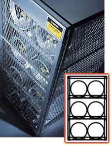 Cylinder Safety Cabinet - 30"w x 32"d x 49-1/2"h - 6 Horiz. LPG Tanks
