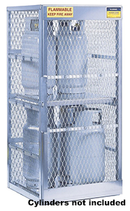 Cylinder Safety Cabinet - 30"w x 32"d x 65"h - 8 Vert. LPG Tanks