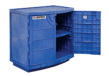Polyethylene Corrosive Chemical Cabinet - 35"H x 36"W x 25"D