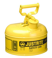 Type I Yellow Flammables (Diesel) Safety Can, 1-gal., 9-1/2" x 11"