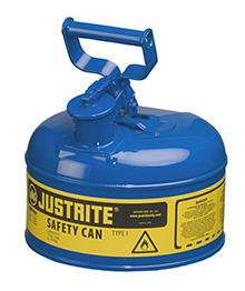 Type I Blue Flammables (Kerosene) Safety Can, 1-gal., 9-1/2" x 11"