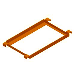 Keg Flow Rails for 92" Deep Pallet Rack