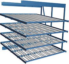 Carton Flow Rack Adder - 96"W x 48"D x 96"H, 28 Pick Faces