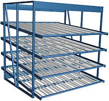 Carton Flow Rack Starter - 96"W x 96"D x 96"H, 28 Pick Faces