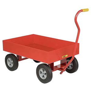 5th Wheel Wagon - 24" x 36" Deck, 6" Sides, 10" Solid Rubber Wheels, 1200 lb. Cap.