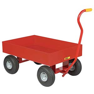 5th Wheel Wagon - 24" x 36" Deck, 6" Sides, 10" Pneumatic Wheels, 1200 lb. Cap.