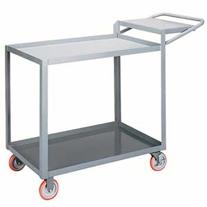 Order Picking Cart - 2 Shelves, 24"W x 36"L, Lip Top