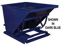 Light Duty Self Dumping Hopper: 1 Yard Volume Cap.; 1,500 lbs. Cap.