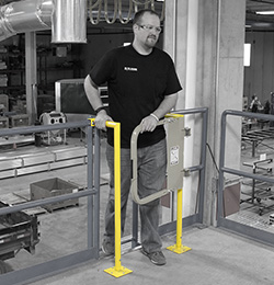 Standoff Mounting System for Adjustable Ladder Safety Gates