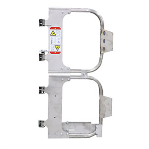 Full Height Adjustable Ladder Safety Gate - Stainless Steel, 15" to 20" Opening