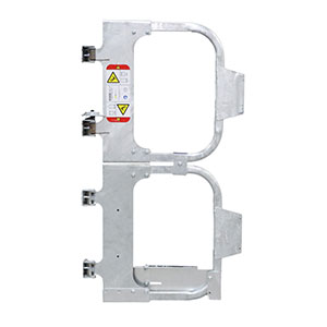 Full Height Adjustable Ladder Safety Gate - Galvanized, 15" to 20" Opening