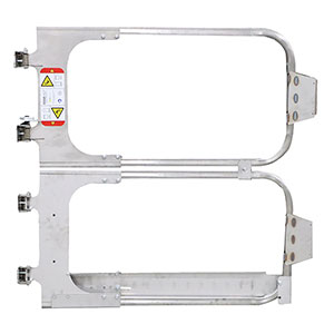Full Height Adjustable Ladder Safety Gate - Stainless Steel, 30" to 40" Opening