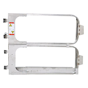 Full Height Adjustable Ladder Safety Gate - Stainless Steel, 40" to 50" Opening