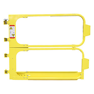 Full Height Adjustable Ladder Safety Gate - Yellow, 40" to 50" Opening