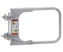 Posi-Stop Adjustable Ladder Safety Gate - Single, Galvanized, 20" to 30" Opening