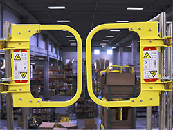 Posi-Stop Adjustable Ladder Safety Gate - Double, Yellow, 20" to 30" Opening