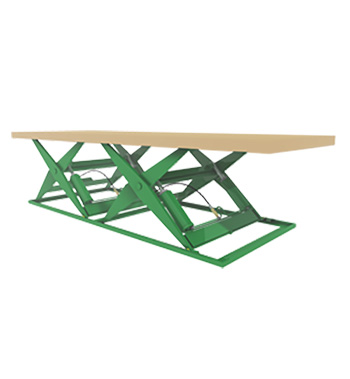 Wide Base Tandem Lift Table, 48" x 132" Platform, 8,000 lb. Cap.