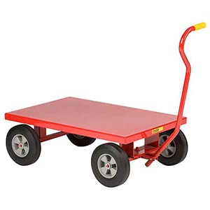5th Wheel Wagon - 24" x 36" Flush Deck, 8" Solid Rubber Wheels, 1200 lb. Cap.