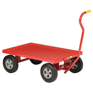 5th Wheel Wagon - 24" x 36" Retaining Lip Deck, 8" Solid Rubber Wheels, 1200 lb. Cap.