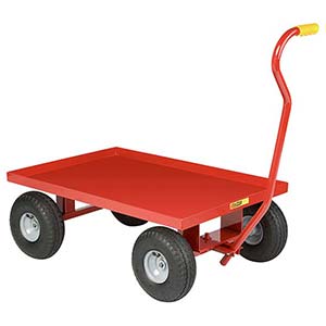 5th Wheel Wagon - 24" x 36" Retaining Lip Deck, 10" Pneumatic Wheels, 1200 lb. Cap.